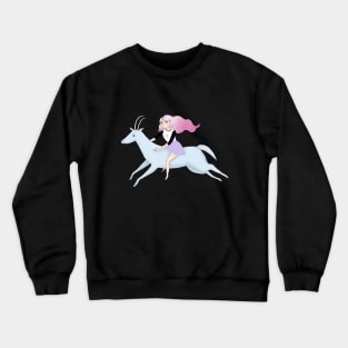 Pixie Deer Girl Crewneck Sweatshirt